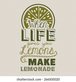 Attitude phrase design over pattern background, vector illustration