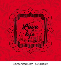 Attitude phrase inside frame design