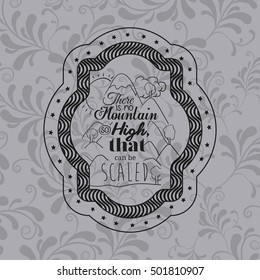 Attitude phrase inside frame design