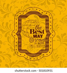 Attitude phrase inside frame design