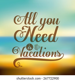 Attitude phrase over design background, vector illustration