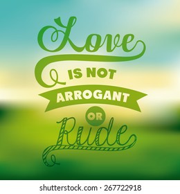 Attitude phrase over design background, vector illustration