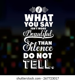 Attitude phrase over design background, vector illustration