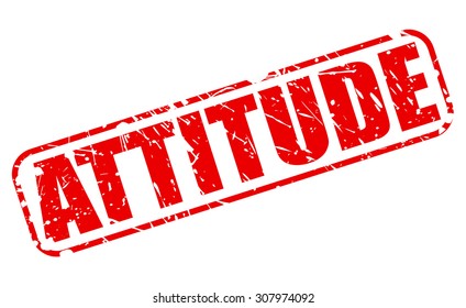 ATTITUDE red stamp text on white