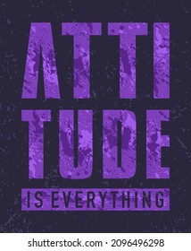 Attitude typography poster concept designs