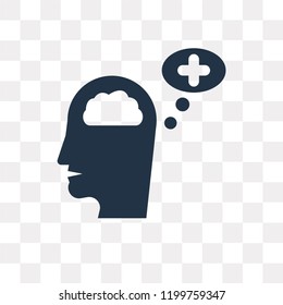 Attitude vector icon isolated on transparent background, Attitude transparency concept can be used web and mobile