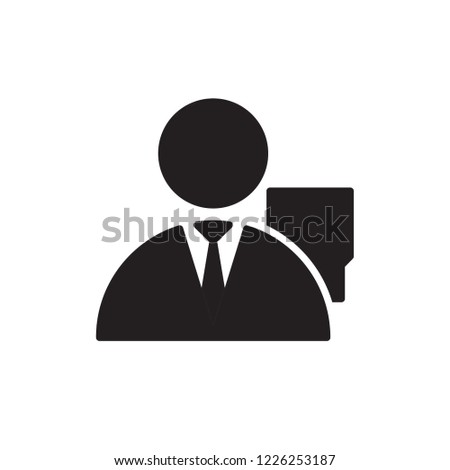 attorney icon vector. job glyph icon