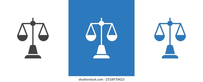 Attorney in law icon thin line illustration