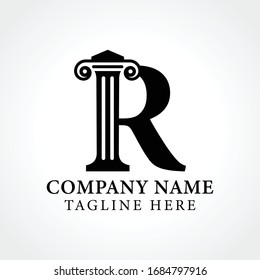 Attorney & Law Initial Letter R Logo With Creative Modern Typography Vector Template. Abstract Letter R Logo Design