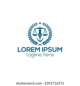 Attorney and law logo vector design concept for business and company template illustration