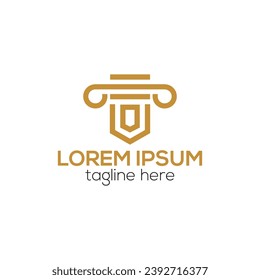 Concepto de diseño de vectores de logotipo de abogados y abogados para ilustraciones de plantillas de empresas y empresas