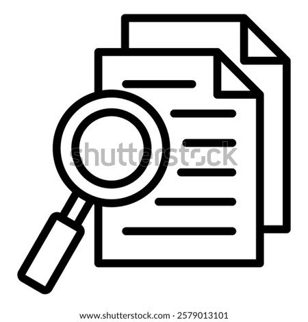 Attorney Law Outline Icon Element simple For Design