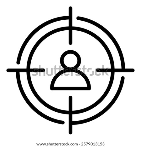 Attorney Law Outline Icon Element simple For Design