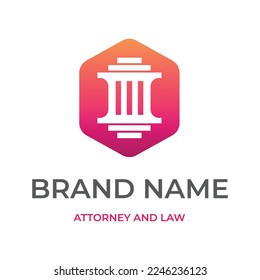 Attorney logo with Premium creative element style