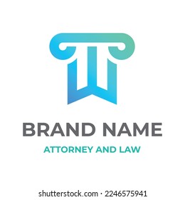 Attorney logo with Premium creative element style