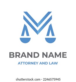 Logo de la abogacía con estilo de elemento creativo Premium