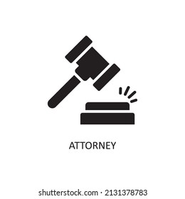 Attorney Vector Solid Icon Design illustration. Fintech Symbol on White background EPS 10 File