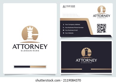 attorney,crown, logo design and business card