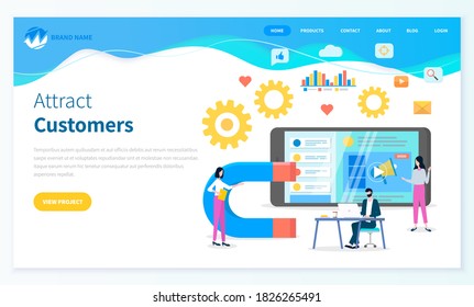 Attract customers for developing social websites, increase popularity of site in internet, social media, analysing consumer demands, video player at smartphone, digital marketing, landing page website