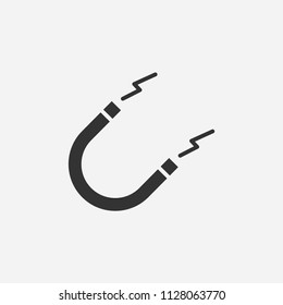 Attract icon illustration,vector energy sign symbol