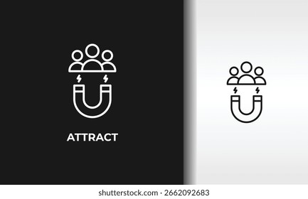 Attract Vector, Icon Or Logo Sign Isolated Symbol Illustration