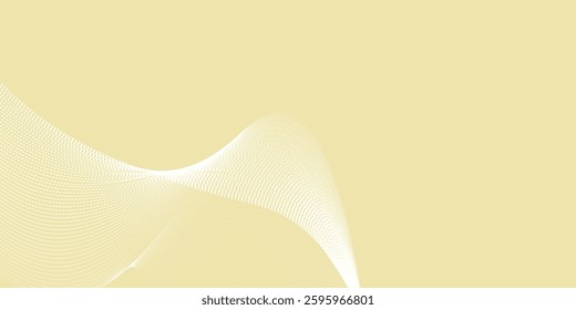 Attract white Line Movement, Abstract Wave Line, Light Technology Background, Copy Space.