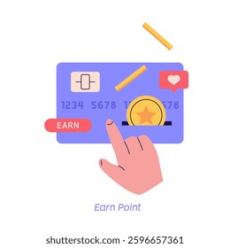Attracting customers for money and gifts. Concept of discount, customer service, online shopping, earn point, loyalty bonus program, refer a friend. Vector illustration in flat design