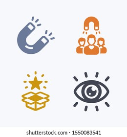 Attracting Customers - Pastel Stencyl Icons. A set of 4 professional, pixel-aligned icons.