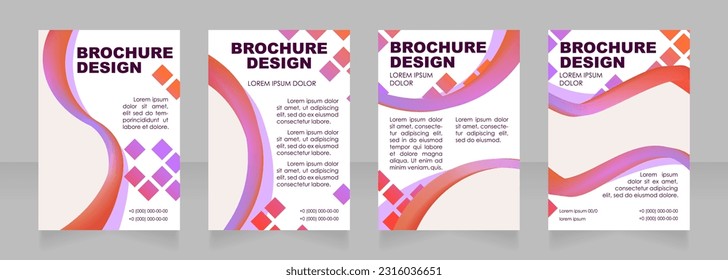 Atraer estudiantes para el diseño de folleto en blanco de admisión. Plantilla de afiches vertical con espacio de copia vacío para texto. Recopilación de informes corporativos prefabricados. Páginas editables de papel