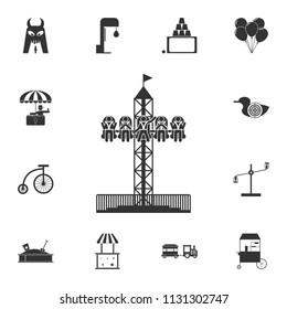 attraction free fall icon. Detailed set of attractions. Premium graphic design. One of the collection icons for websites, web design, mobile app