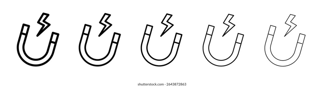 Icono de la atracción signo de Vector blanco y negro