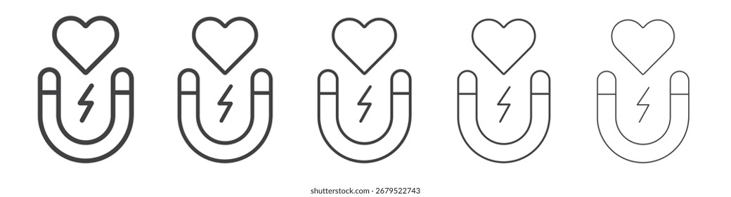 Attraction icon Line graphics illustration symbol