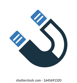 Attraction icon, Magnetic vector, magnet