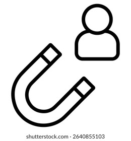 attraction icon Simple thin line stroke