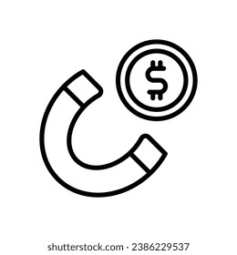 Attraktionslinie Symbol. Vektorsymbol für Ihre Website, Ihr Handy, Ihre Präsentation und Ihr Logo-Design.