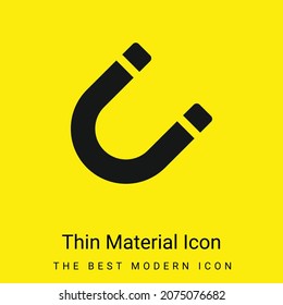 Attraction minimal bright yellow material icon