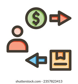Attraction Vector Thick Line Filled Colors Icon For Personal And Commercial Use.
