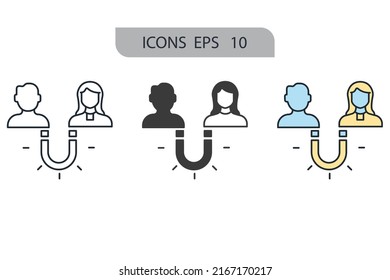 attractions icons  symbol vector elements for infographic web
