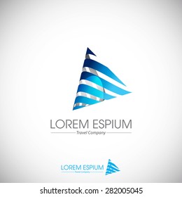 An attractive abstract vector logo symbol.
