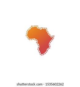 attractive African logo map design for your company