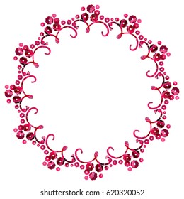 Attractive background with mosaic pattern. Decorative frame. Copy space. Vector clip art.