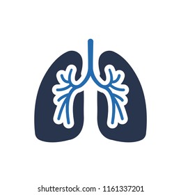 Attractive and beautifully or Faithfully Designed Human Lungs Icon