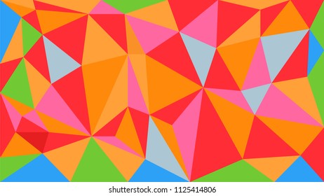 Attractive bright vector polygonal geometric pattern background made of trianle shapes. Polygon design graphic elements for corporate brochures and web applications