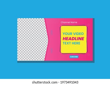 Attractive business video thumbnail design, video thumbnail template design