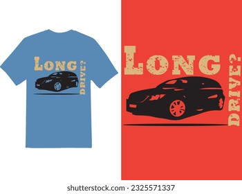 
Attractive Car T-shirt design illustrator