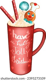 attractive Christmas cakes and drinks