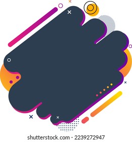 Attractive Circle Text Box And Promote Sale Banner Vector HD