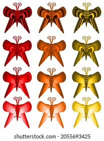 Attractive color palate design, This image can use for icon and sign or symbol.