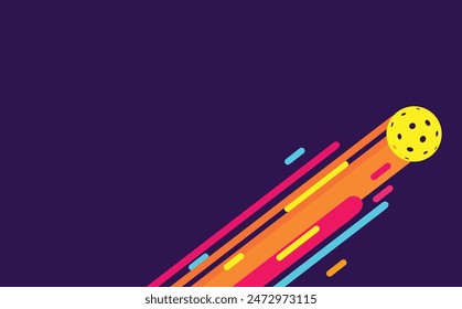 Attractive colorful editable vector of pickleball background design great for your design resources print and others	