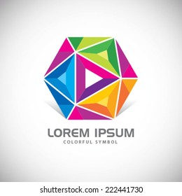 An attractive colorful vector logo symbol.